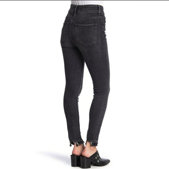 NWOT Free People Wild Child Skinny Jeans Black 28 - Picture 10 of 10